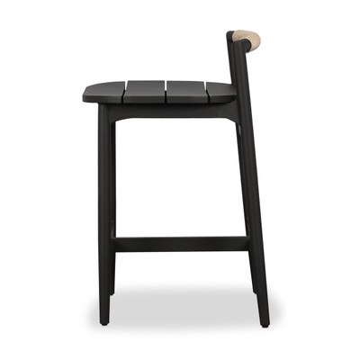 Four Hands Baden Outdoor Metal Stool - Vintage White - Counter