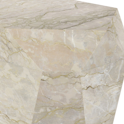 Four Hands Basett End Table - Sage Green Marble