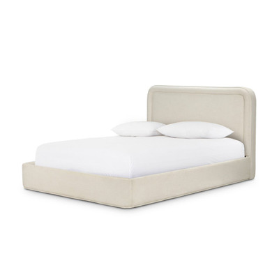 Four Hands Beckett Storage Bed - Crypton Nomad Snow - Queen