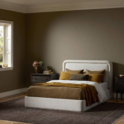 Four Hands Beckett Storage Bed - Crypton Nomad Snow - Queen