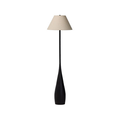 Four Hands Bellini Floor Lamp - Black Cast Iron