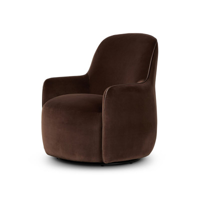 Four Hands Berkley Swivel Chair - Surrey Cocoa