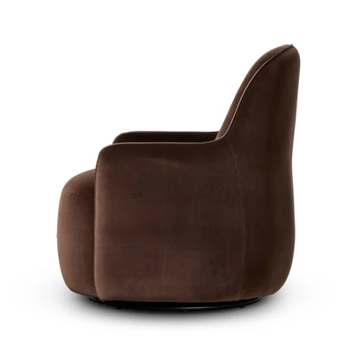 Four Hands Berkley Swivel Chair - Surrey Cocoa