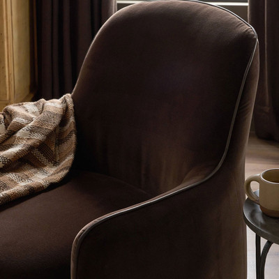 Four Hands Berkley Swivel Chair - Surrey Cocoa