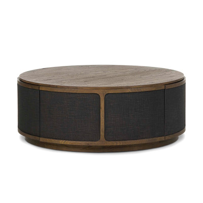 Four Hands Bertie Coffee Table - Black Linen