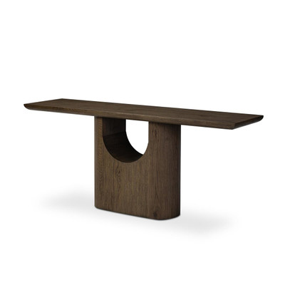 Four Hands Bevie Console Table - Brown Oak Veneer