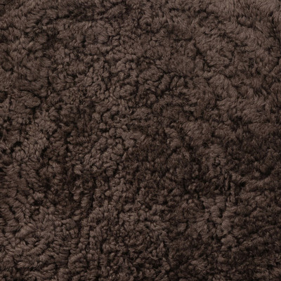 Four Hands Bilbury Oval Ottoman - Cocoa Shearling