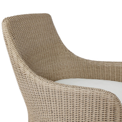 Four Hands Blaire Outdoor Swivel Chair - Vintage White