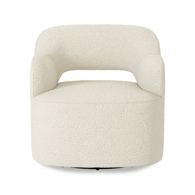 Four Hands Blythe Swivel Chair - Sheepskin Natural