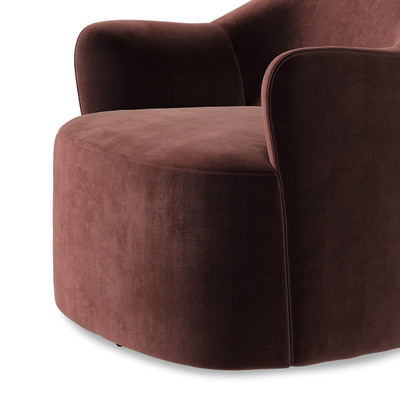 Four Hands Blythe Swivel Chair - Surrey Plum