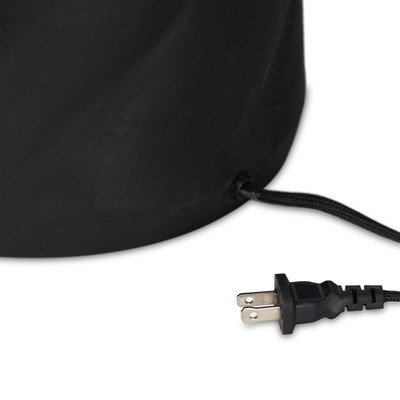 Four Hands Bomba Table Lamp - Aged Black Terracotta