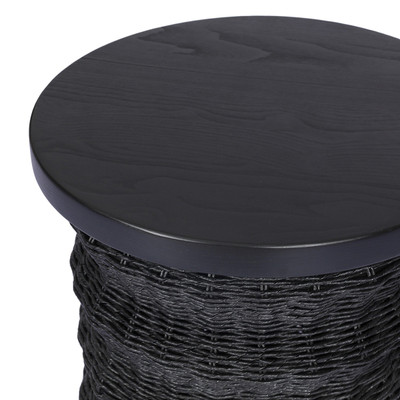 Four Hands Brailey End Table - Black Stained Sungkai