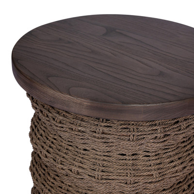 Four Hands Brailey End Table - Dark Brown Sungkai