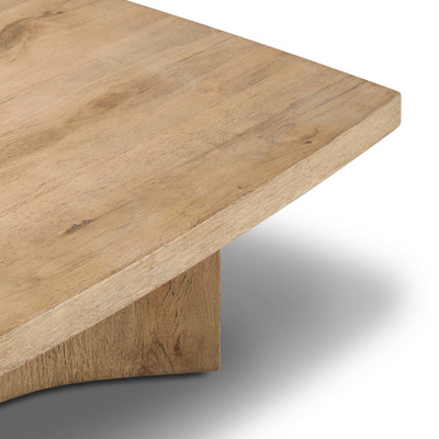 Four Hands Brinton Small Coffee Table - Rustic Oak Veneer