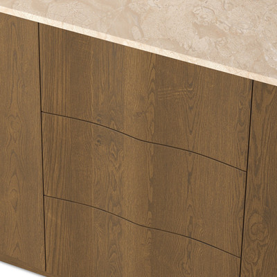 Four Hands Brookhurst Double Vanity - Satin Drifted Oak