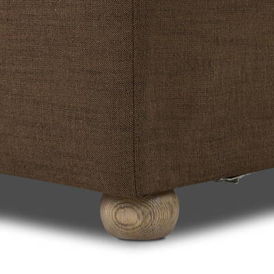 Four Hands Clemence LAF Dining Bench - 49" - Crypton Nomad Mushroom