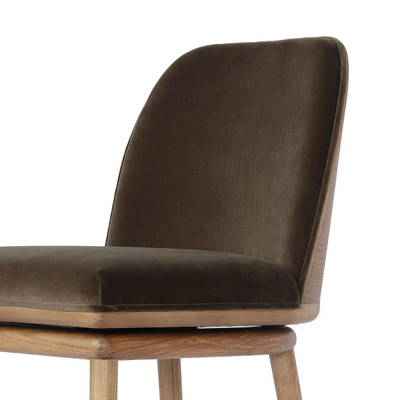 Four Hands Camden Swivel Stool - Surrey Mink - Bar