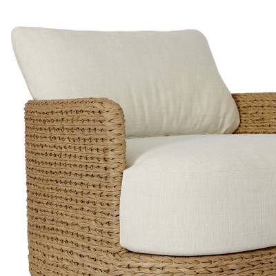 Four Hands Caney Outdoor Swivel Chair - Vergo Cream