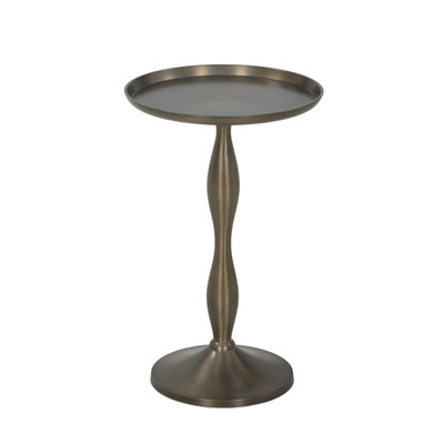 Four Hands Carden End Table - Dark Aluminum
