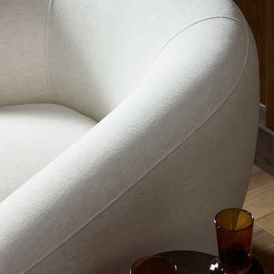Four Hands Chantal Swivel Club Chair - Crypton Nomad Snow