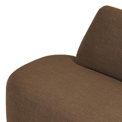 Four Hands Clemence Dining Banquette L Shape 111.5"  Left - Crypton Nomad Mushroom