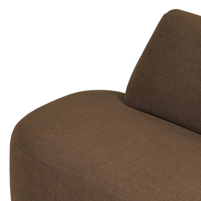 Four Hands Clemence Dining Banquette L Shape 127" - Crypton Nomad Mushroom