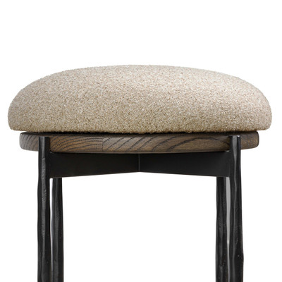 Four Hands Cofer Swivel Stool - Weslie Flax - Counter