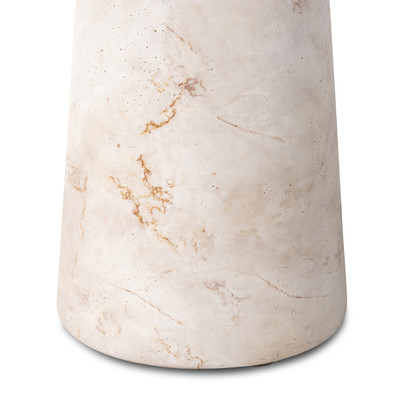 Four Hands Cornelia Outdoor End Table - Natural Veined Concrete