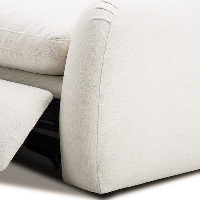 Four Hands Crawford Power Recliner 2PC Sectional Sofa - Crypton Nomad Snow