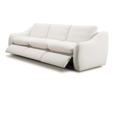 Four Hands Crawford Power Recliner 3Pc Sectional Sofa - Crypton Nomad Snow