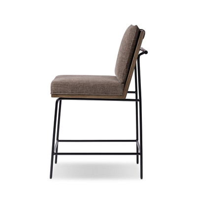 Four Hands Crete Stool - Landale Charcoal - Bar