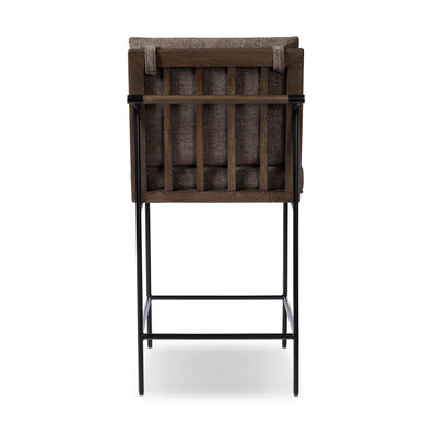 Four Hands Crete Stool - Landale Charcoal - Bar