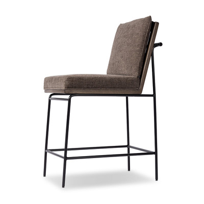Four Hands Crete Stool - Landale Charcoal - Bar