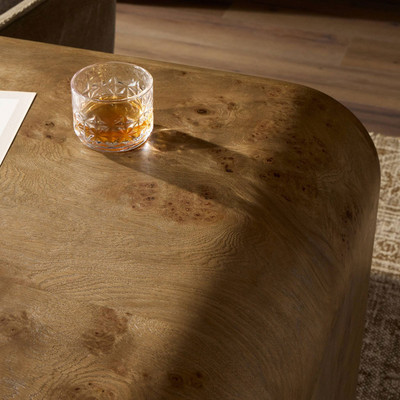 Four Hands Daven Desk - Rye Medium Burl Oak Veneer