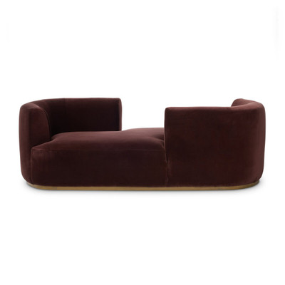 Four Hands Deandra Tete a Tete Chaise - Surrey Plum