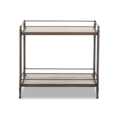 Four Hands Eisen Nightstand - Striated Marble
