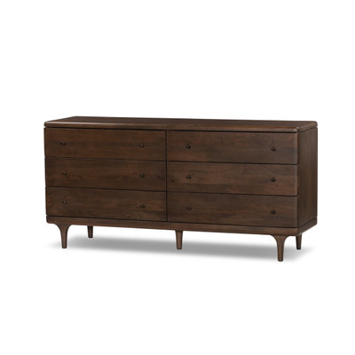 Four Hands Eldrin 6 Drawer Dresser - Warm Brown Mango