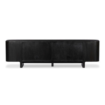 Four Hands Elle Media Console - Worn Black Oak