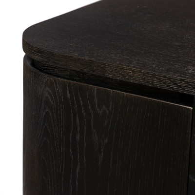 Four Hands Elle Media Console - Worn Black Oak