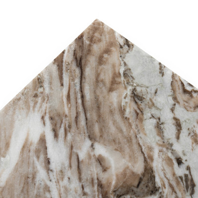 Four Hands Ellric Pedestal 30" - Beige Marble