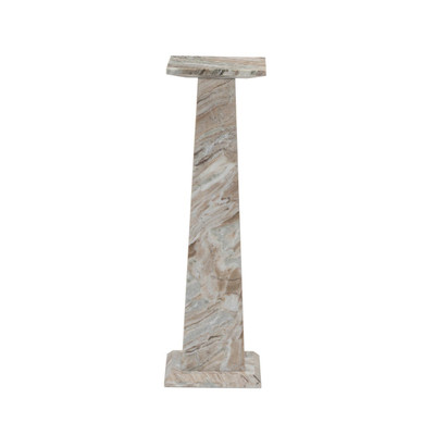 Four Hands Ellric Pedestal 40" - Beige Marble