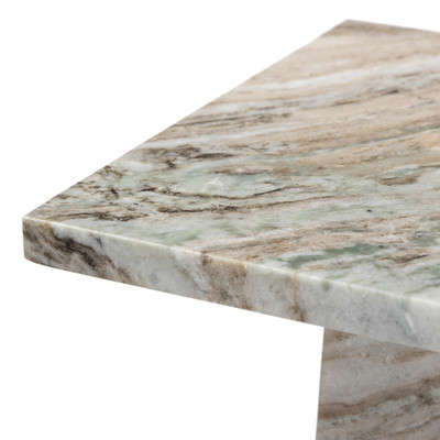 Four Hands Ellric Pedestal 40" - Beige Marble
