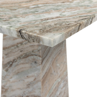 Four Hands Ellric Pedestal 40" - Beige Marble