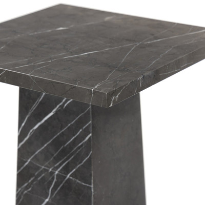 Four Hands Ellric Pedestal 40" - Grey Italian Marble