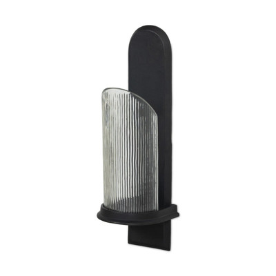 Four Hands Elorie Wall Mounted Candle Holder Set - Black Antique