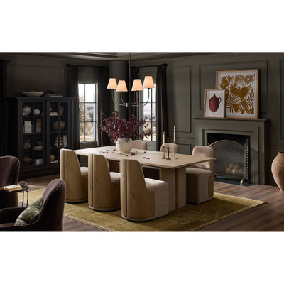 Four Hands Emerald Dining Table - Bleached Oak