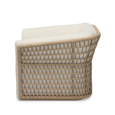 Four Hands Emilian Outdoor Swivel Chair - Vergo Cream