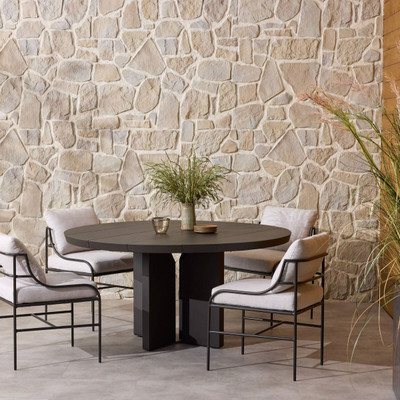 Four Hands Ernest Outdoor Metal Dining Table - 60" - Bronze