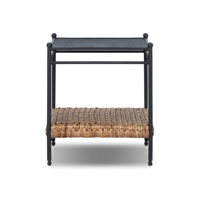 Four Hands Evanne End Table - Natural Kipas Weave Water Hyacinth
