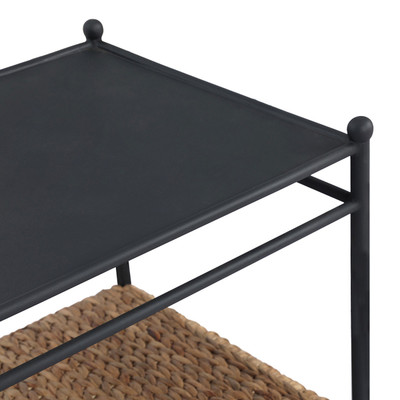 Four Hands Evanne End Table - Natural Kipas Weave Water Hyacinth